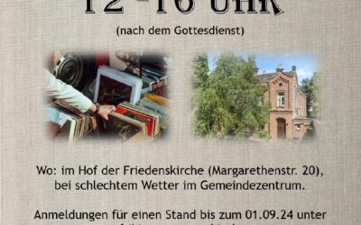 Trödelmarkt bei der Friedenskirche